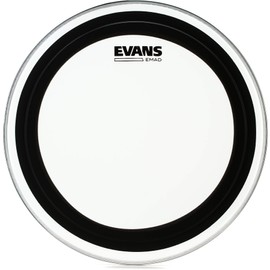2-Pack Evans EMAD Clear Drumhead - 16 inch - Tom Hoop Value Bundle