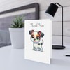 DistinctInk Greeting Card/Note Card -Toy Fox Terrier Puppy Cartoon Birthday