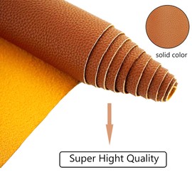 AOUXSEEM 11.8 x 52 inches (30 cm x 132 cm) Brown Faux Leather Roll for Bows Earrings Handbag Purse Sewing Crafts, Upholstery Repair Decorating Leather Chair Sofa