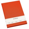 Book A4 unlined orange +++ 80 sheets stamped hand made