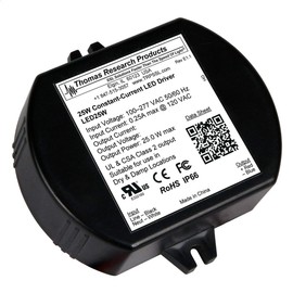 Hubbell LED 25W-72-C0350-D Constant Current Driver, dimmable