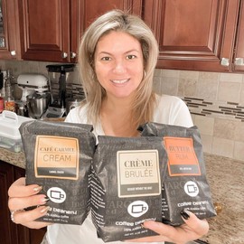 Caramel Vanilla Latte Flavored Coffee, Specialty Arabica Coffee, Medium Roast, 3LB, Automatic Drip (Ground)