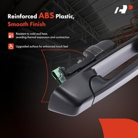 A-premium - Manija de Puerta Exterior Trasera Izquierda del Lado del Conductor Compatible con Jeep Grand Cherokee 2005-2010, Commander 2006-2010, Imprimado Negro, Reemplazo# 5HS57GSWAJ, 5HS57DX8AJ