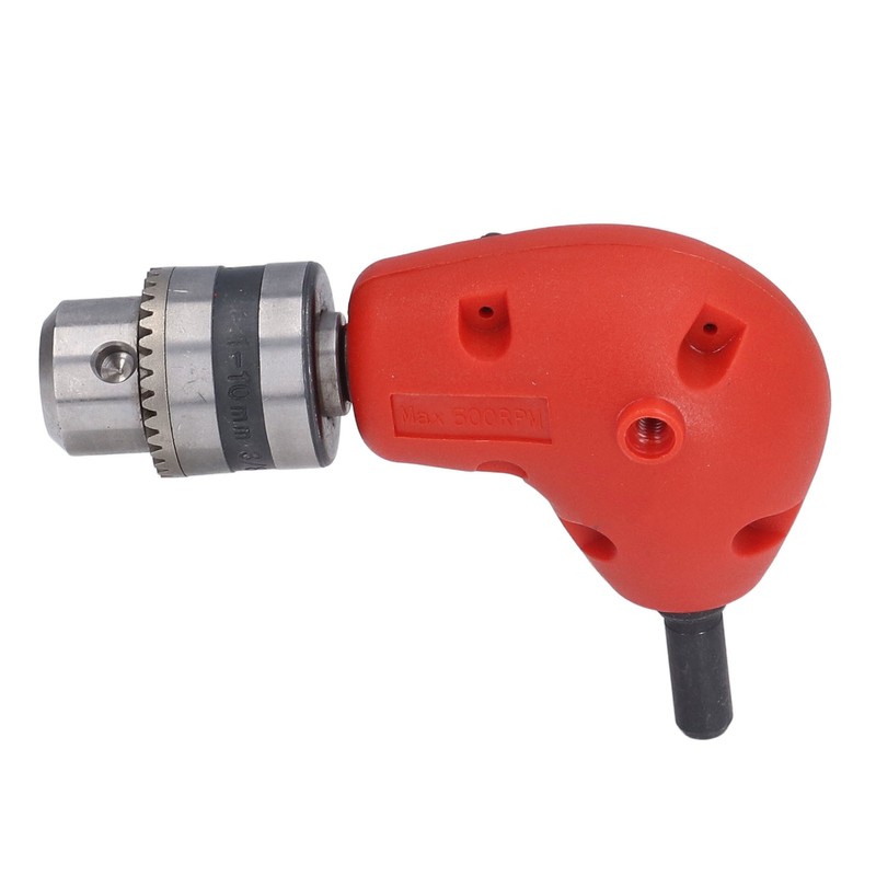90° Angle Adapter Round Shank 9.5mm Electric Drill Chuck Attachment