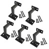 Langdoly 3-3/8" High Swivel Handrail Brackets for Staircase Stair Railing