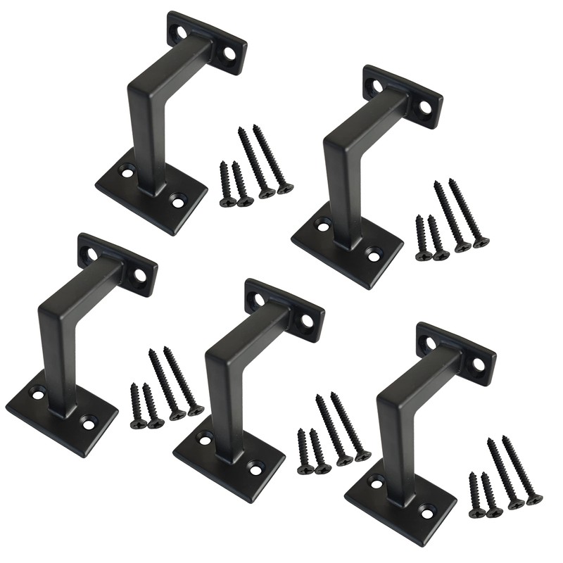 Langdoly 3-3/8" High Swivel Handrail Brackets for Staircase Stair Railing