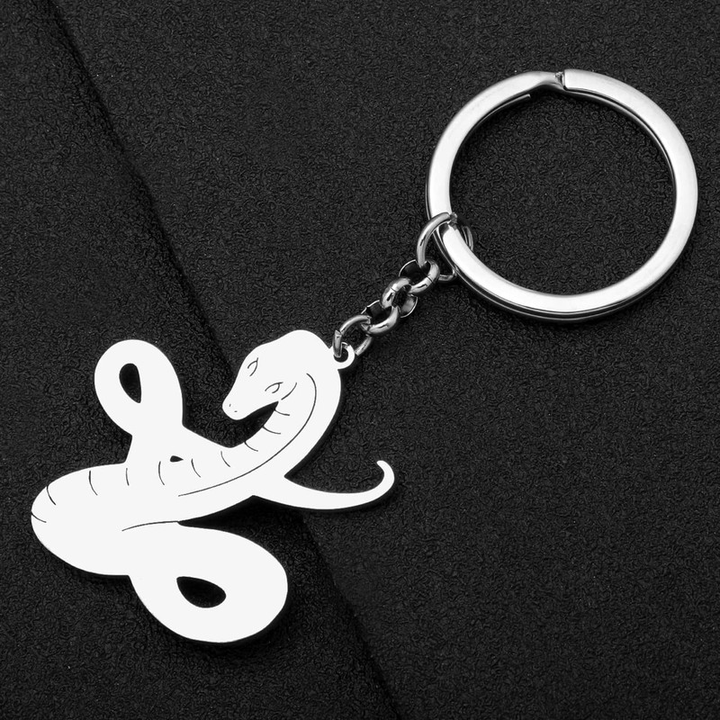 LONYOO Snake Keyring Stainless Steel Python Snake Gifts for Women