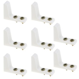 Create idea 4 Pairs Toilet Seat Stabilizers Wobbly Loose Buffer Bumpers Prevent Slipping for Elderly and Disabled People with Screws White Plastic