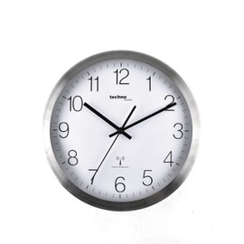 Technoline WT 8910 Radio Wall Clock Metal Frame Diameter 30 cm