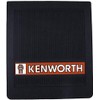 Black OEM Front Mudflaps (2) w/Red Kenworth Logo - 16" x 14" Ribbed 1/4" Thick - See Description for Fitment List