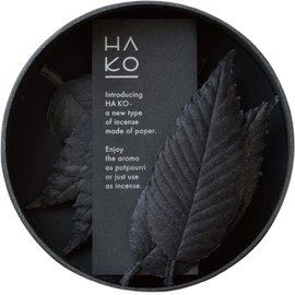 Paper Incense Hako Leaf Incense Ha Ko, Black, Pack of 6, Kunjyudo Made in Japan (Focus (Lemongrass)