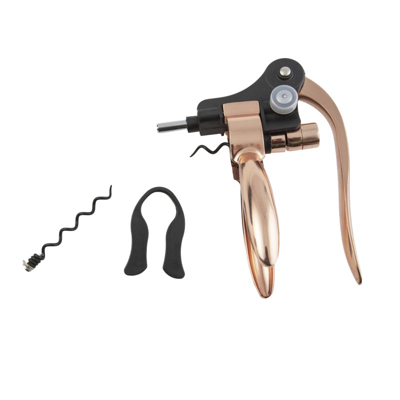 Cambridge Copper Wine Opener With Black Leather Case, 1 Count,