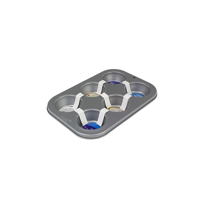 PME Carbon Steel Non-Stick 6 Cup Muffin Pan