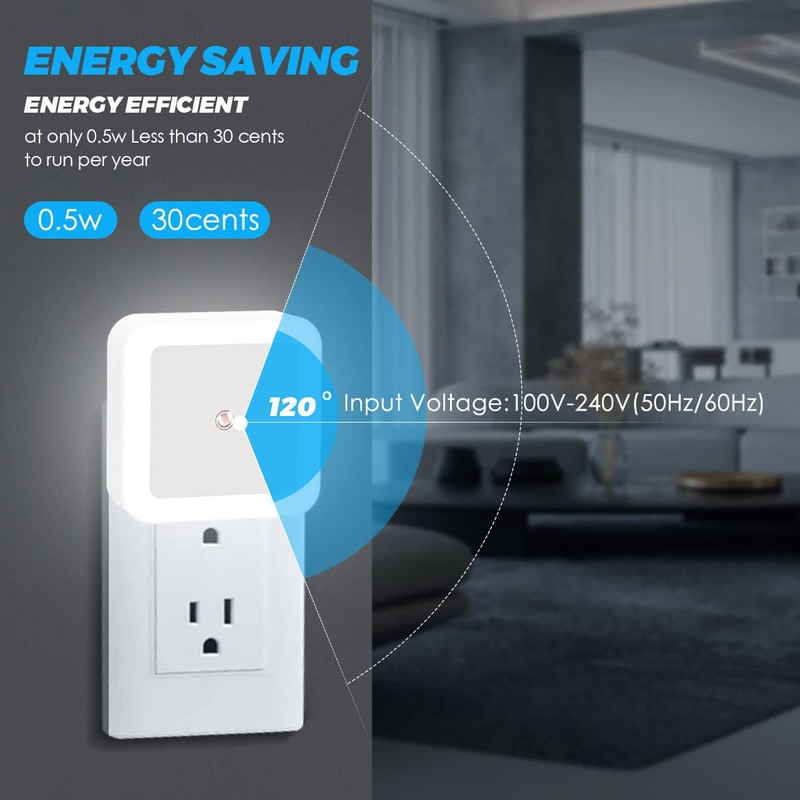 Sujeet Night Light, Night Lights Plug into Wall 8-Pack, Nightlight