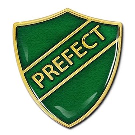 Prefect Shield Badge Lapel Pin (Green)