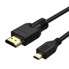 Micro HDMI to HDMI Cable Cord Compatible with Sony A7