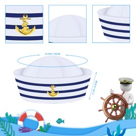 Captain Hat, Sailor Skipper Cap, Funny Captains Hat, Captains Hat for Men Boating, Used for Yacht Rock Party Attire.
