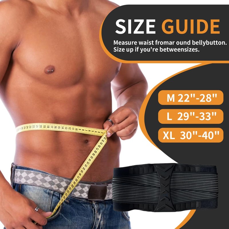 EHRBGK Lumbar Support Belt, Back Support Belt, Breathable Back Strap,