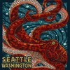 Lantern Press Seattle, Washington, Octopus Mosaic (Absorbent Ceramic Coaster, Single,