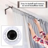 GORGECRAFT 2Pcs 98 x 65mm Curtain Rod Single Drapery Rod
