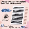 crislashes Crislashes Cluster Lashes D Curl 12mm Eyelash Clusters Wispy