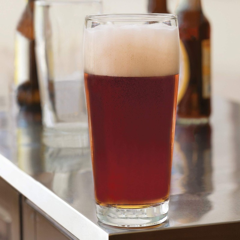 Libbey Craft Brews Craft Pub Glasses Set, Elegant, Curvy Style