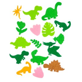 MegaCrea DIY Dinosaur and Leaves Felt Stickers 17