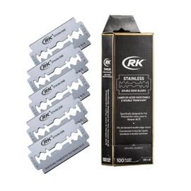 HENSON SHAVING RK Stainless Steel Razor Replacement Blades for AL13, Pack of 100