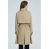 Orolay Women's Classic Trench Coat 3/4 Length Double-Breasted with Removable