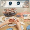 ROKR 3D Wooden Puzzles for Adults-DIY Wall Quartz Clock Kits