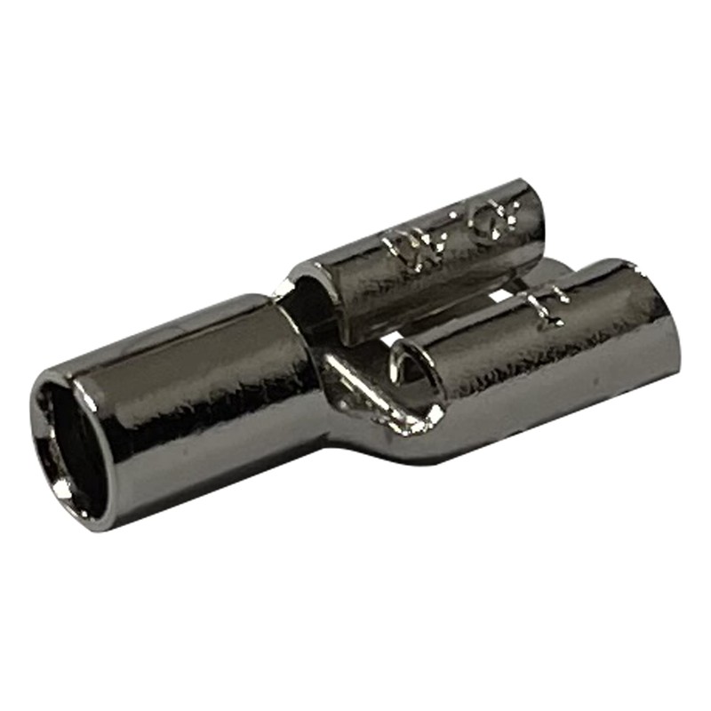 100 Pcs High Temperature Non-Insulated Female Spade Connectors - 12-10