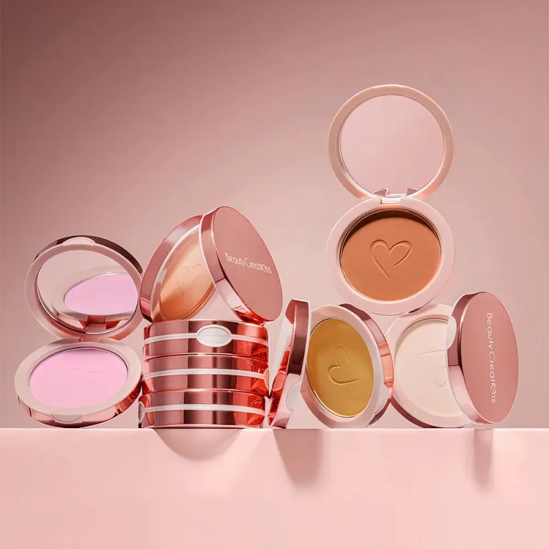 Polvo Compacto Fijador Pretty Pressed Beauty Creations Tono 07 Naturally