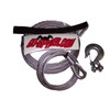 Milspec ATV 3/16" x 50' Gal Steel Winch Cable, Hook & Tether