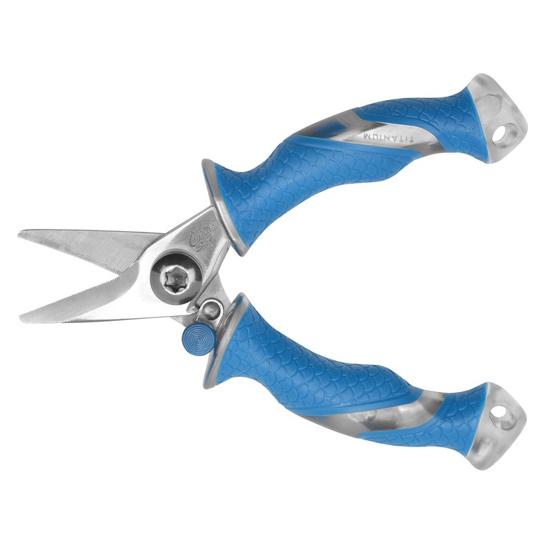CUDA 5.25" Titanium Bonded Mini Snips Compact Durable Fishing Braid,