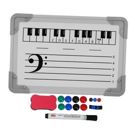 Operitacx 1 Set Staff Whiteboard Wire Notice Board Notice Boards for Office Musical Music White Board Cork Board Vision Board White Board for Wall Music Staff Dry Erase Board Aluminum Alloy