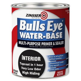 Zinsser 02244 Bulls Eye Water-Base Primer and Sealer, Quart, White
