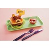 Harfield Small Polycarbonate Plastic Cutlery Set 17cm Purple (x4 Sets)