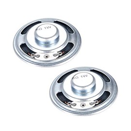 uxcell 1W 8 Ohm DIY Speaker 50mm Round Shape Replacement Loudspeaker 2pcs