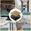 Champagne Bronze Shower Drain 4-1/4 Inch - Square Shower Floor
