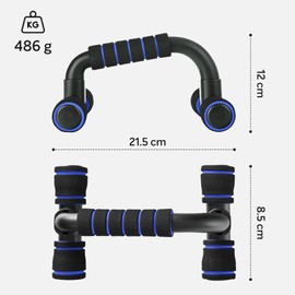 Phyzyo 2 Ganzkörper-Training-Pumpen-Halter, Rutschfeste Schaumstoff-Handgriffe, Push Up Bar, Home Fitness, Gelenkschonende Handgelenksschützend, Für Muskel- und Krafttraining, 2er Set