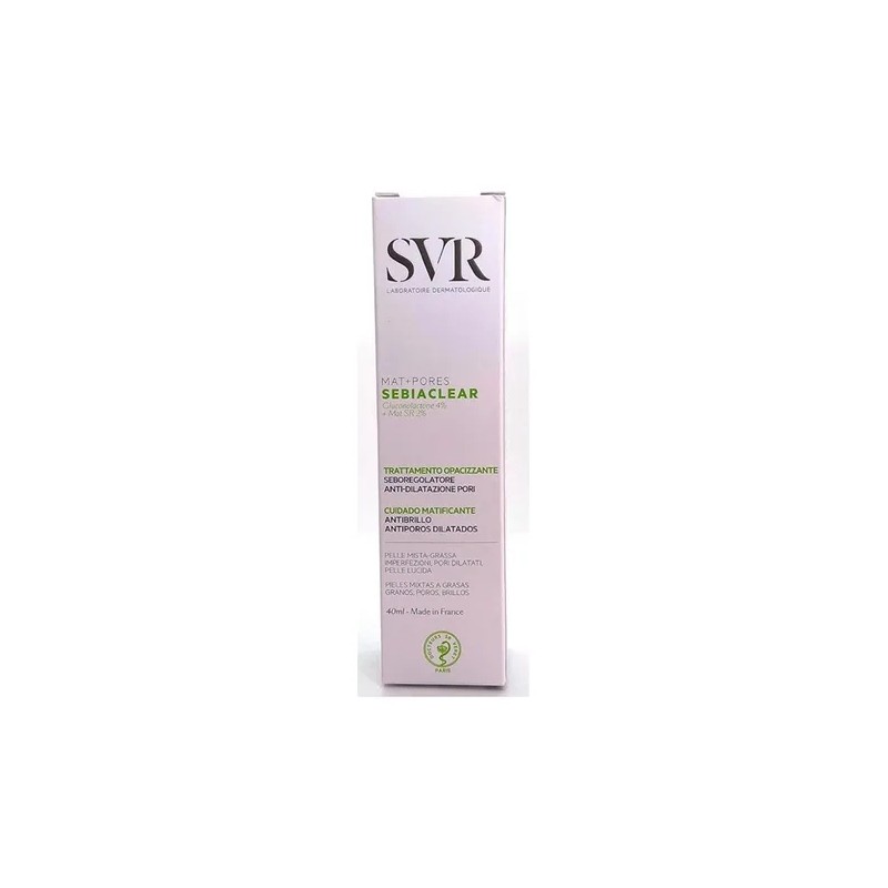 SVR Crema Hidratante Facial Sebiaclear MatPoros Niacinamida 40ml