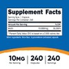 Nutricost Biotin (Vitamin B7) 10,000mcg, 240 Caps (3 Bottles) -