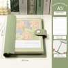 LIMEQKI Notebook A5 Ring Binder, Bullet Line Journal, Removable Spiral