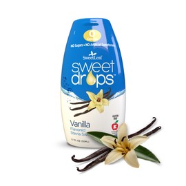 SweetLeaf SweetLeaf Sweet Drops - Flavored Stevia Liquid Sweetener, Stevia Extract, Zero Calories, Gluten Free, Keto Friendly, Non GMO, Natural Flavor, Sugar Alternative - Vanilla, 1.7 Fl Oz (Pack of 1)