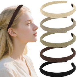 Bumlofa 5er Set Haarreifen Damen – Eleganter Wickel - Design, Haarreifen Damen Elegant für Alltag & Styling