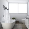 AZOS Double Shower Head with Shut-Off Valve, Bathathroom High Pressure
