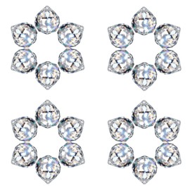 MerryNine Clear Crystal Ball Prism Sun Shine Catcher Rainbow Pendants Maker, Hanging Crystals Prisms for Windows, for Feng Shui, for Gift(20mm/0.79")