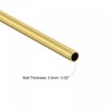 sourcing map Brass Round Pipe 5 mm Outer Diameter 0.5