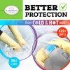 The Crown Choice Reusable Waterproof Household Dishwashing Cleaning Rubber Gloves
