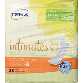 TENA Intimates Ultimate Pads, Heavy 16 Inch Bladder Control Pads, 54305 - Pack of 33